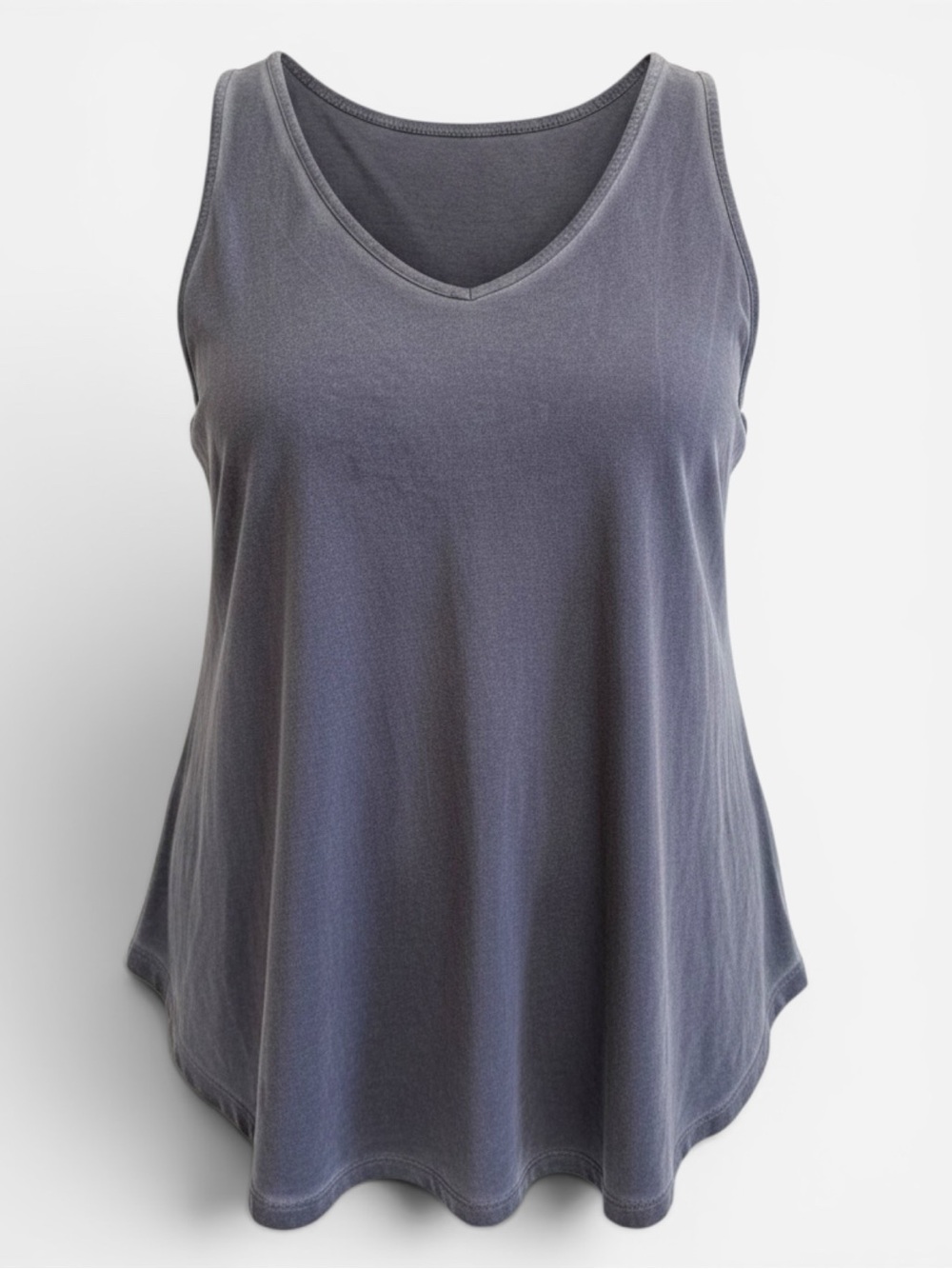 Torrid V-Neck Tunic Tank Shirttail Mineralize Purple Super Soft Knit 2X